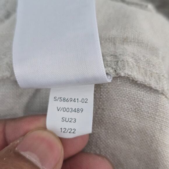 Athleta Voyager Linen Pant - jogger beige tan womens size 2 6651 - Picture 10 of 11